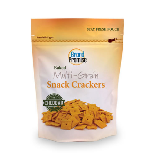 stand up pouch snack crackers