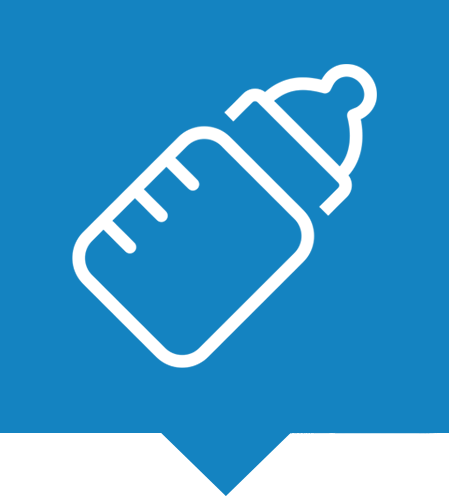 Baby Food market icon.
