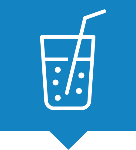 Beverage market icon.
