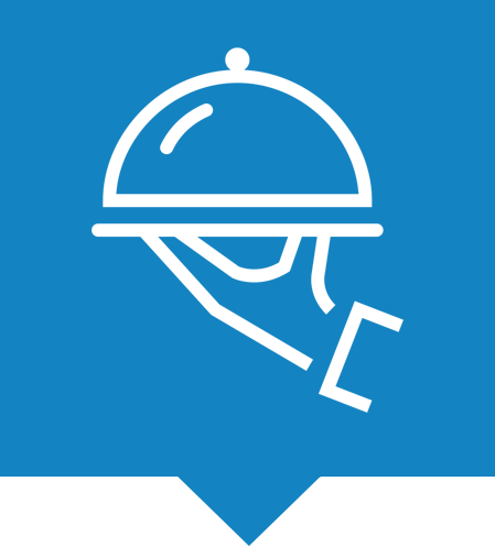 Food service market icon.