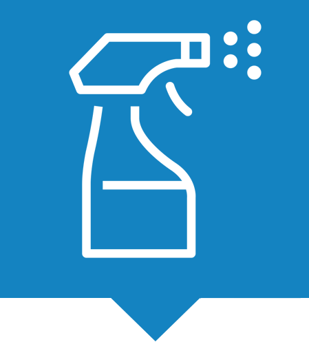 Household supplies market icon.