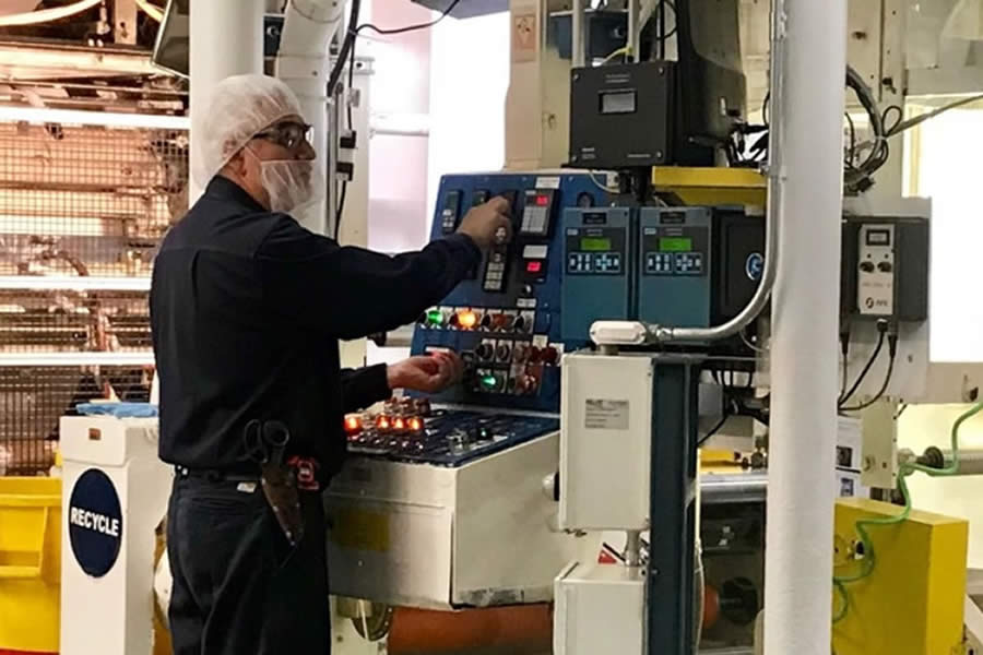 Printpack technician working