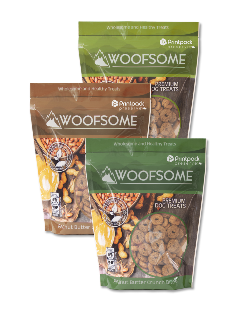 PE Pouch_Woofsome Dog Treats_Earth Tone Collage_TM