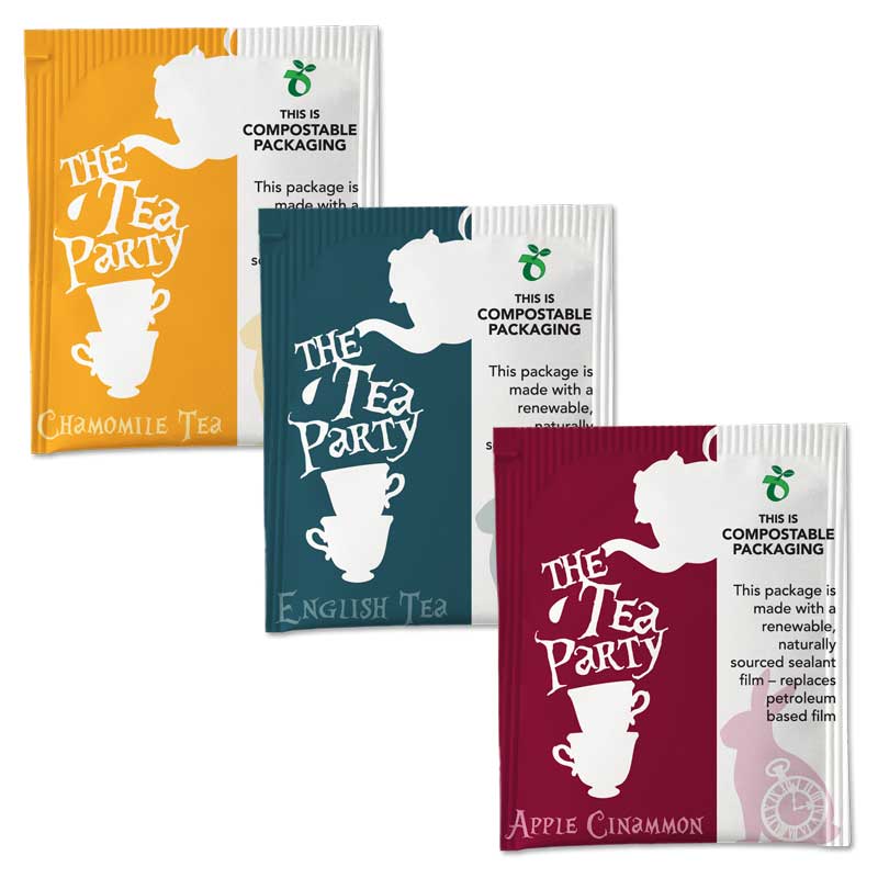 The Tea Party sustainable packaging from Printpack Preserve
