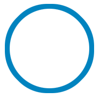 circle with blue ring