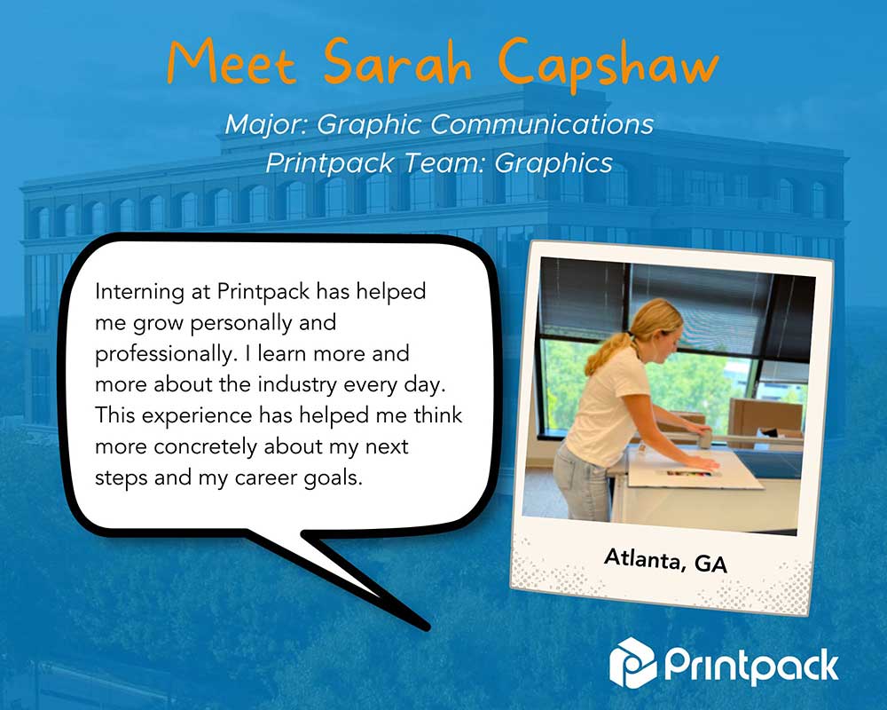 intern testimonial from Sarah Capshaw