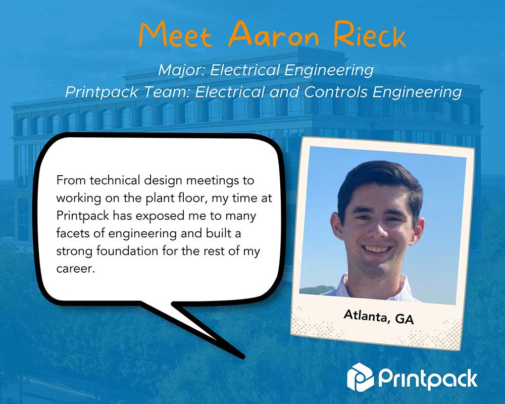 intern testimonial from Aaron Rieck