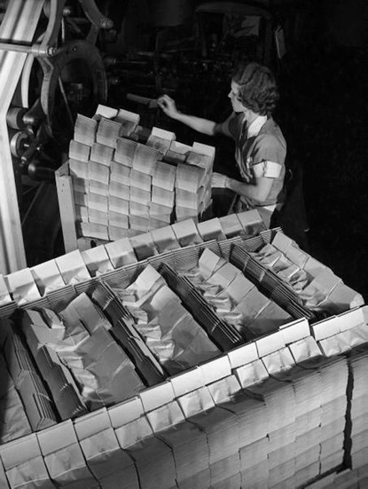 First Paper Bag Machine